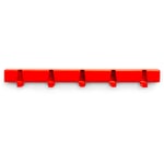 Hook strip running meter RAL 3026 Luminous bright red 50 cm