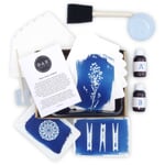 DIY cyanotype postcard set
