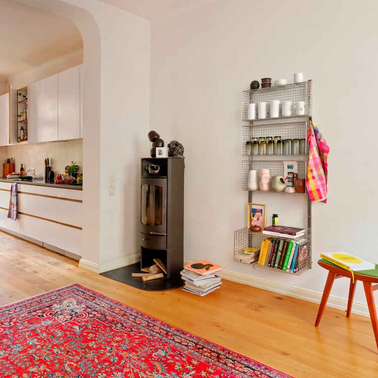 Inox shelving system