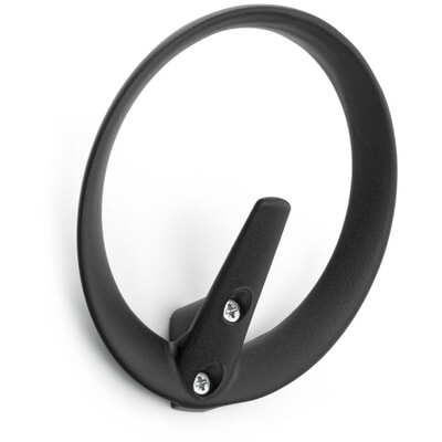 Garderobenhaken Aluminium, Schwarz
