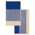 Blend towel series Blue-Ecru Guest towel (set of 3)