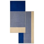 Handtuch-Serie Blend Blau-Ecru Duschtuch (2er-Set)
