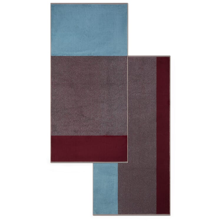 Blend towel series, Bordeaux blue