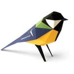 3D paper model birds Parus Major