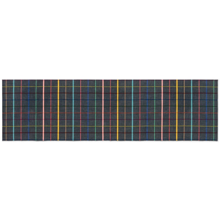 Table runner colorful checkered