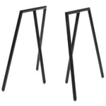 Benito table trestle Deep black RAL 9005