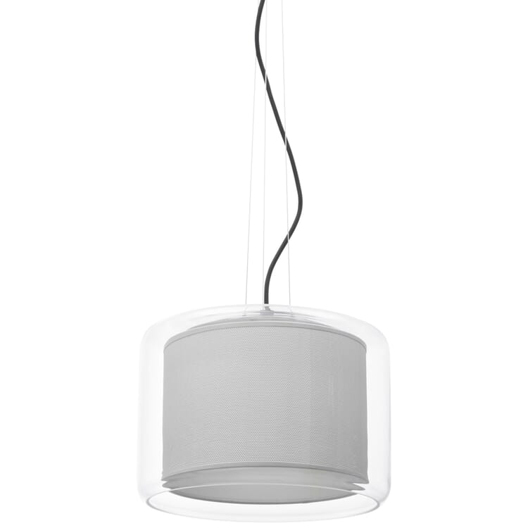 Pendant light Mercer 30, Pearl white, perforated