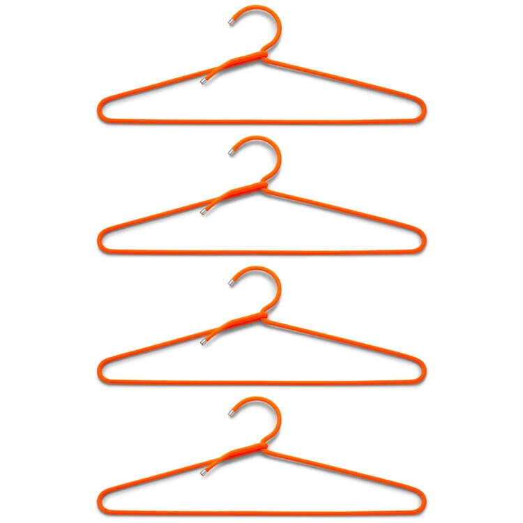 Coat Hanger Cord Hanger, Neon red