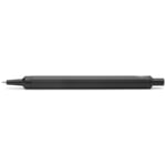 Retractable ballpoint pen aluminum black