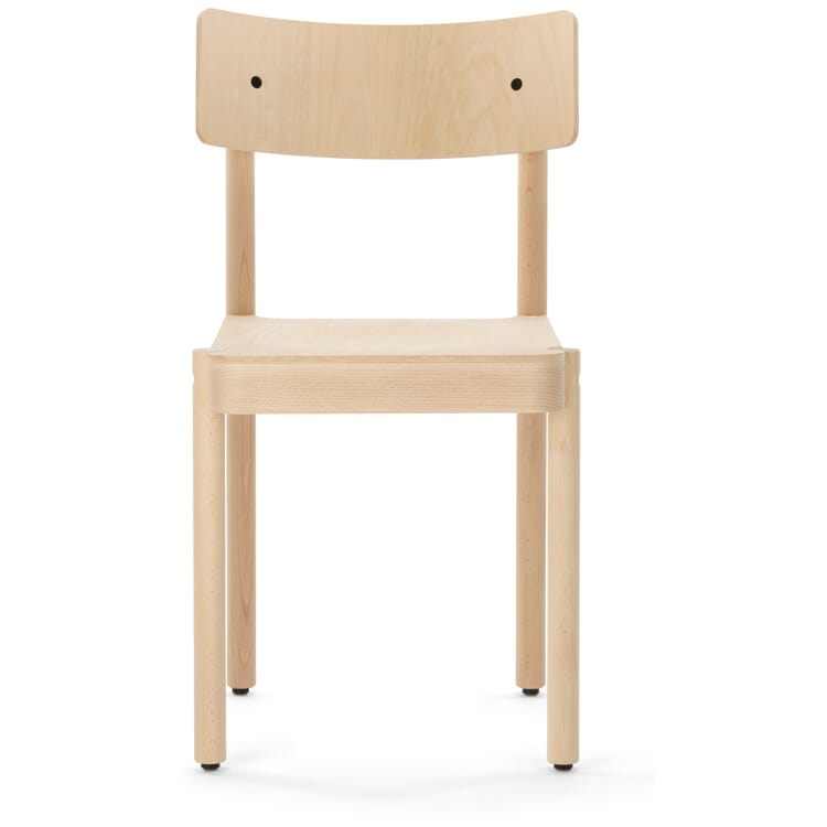 Chair ONE, Untreated / RAL 2001 red orange (flat pack)
