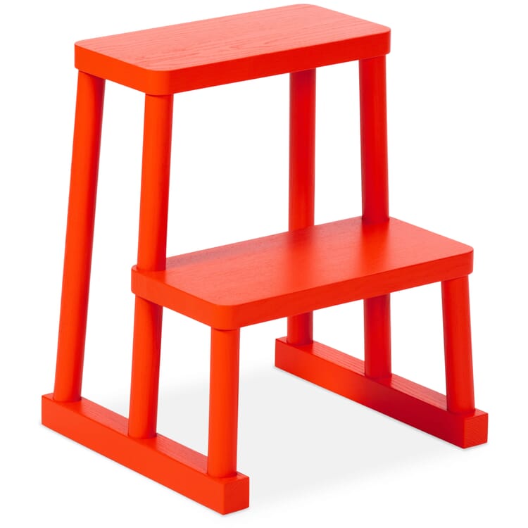Step stool Adhoc, RAL 3026 Bright red