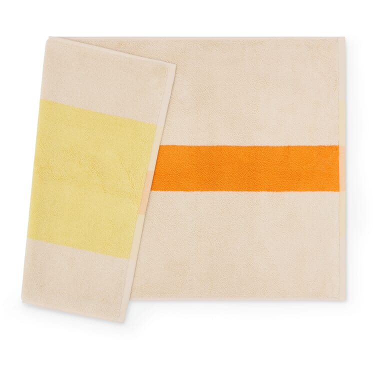 Colours on the Beach Bath Mat, Light Yellow / Orange