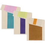Colours on the Beach Towel Collection Guest Towel (Set of 3) Turquoise / Purple / Brown