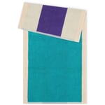 Colors on the Beach Towel Series." Towel Turquoise / Purple."