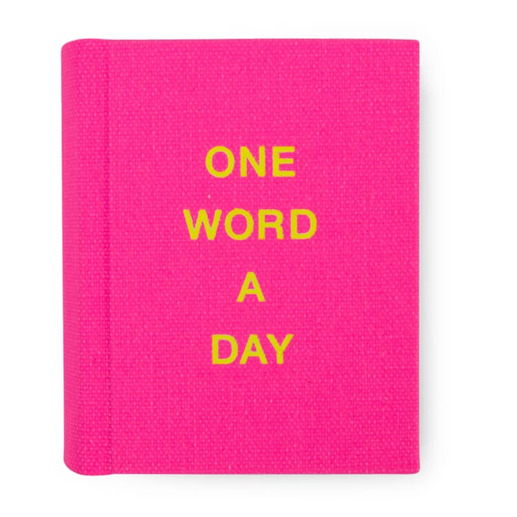 One Word a Day Notebook.", Neon Pink"