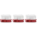 Replacement brush head for Berninox 316 toothbrush Soft Coral red