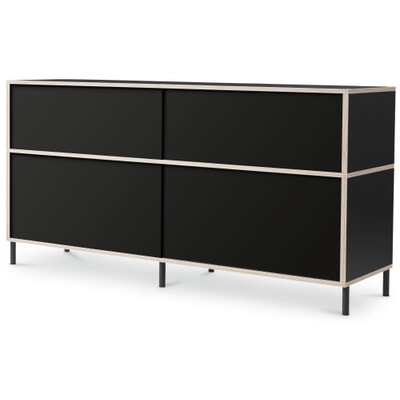 Sideboard Irion, hoch, schwarz