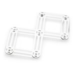 French scissor coaster Stainless steel