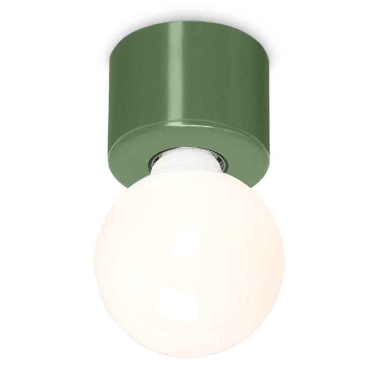Wall and ceiling lamp Stew, Reseda green RAL 6011