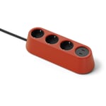 Steckdose Nomad Block 04 RAL 2002 Blutorange
