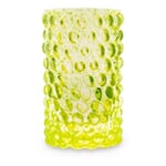 Vase Hobnail Neongelb