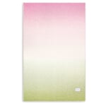Virgin wool blanket Gradient Green-pink