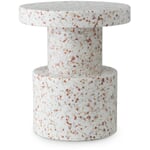 Hocker Bit Terrazzo Weiß