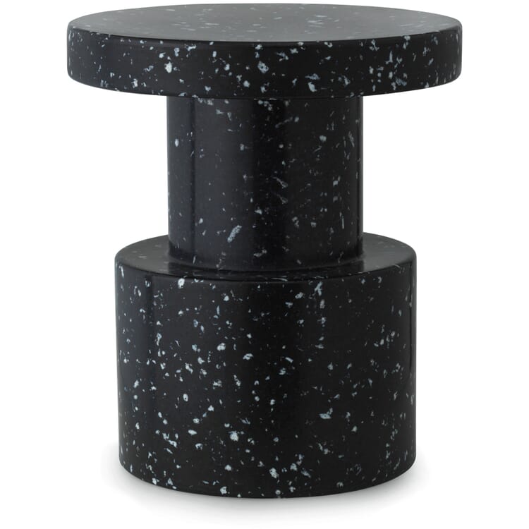Hocker Bit, Terrazzo Schwarz