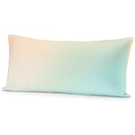 Gradient pillowcase Coral-turquoise-apricot 40 × 80 cm