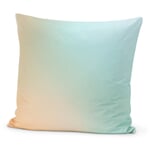Gradient pillowcase Coral-turquoise-apricot 80 × 80 cm
