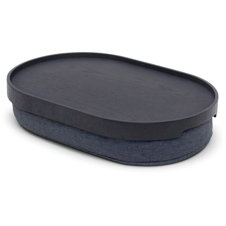 Tablett Curveline, Schwarz/Grau