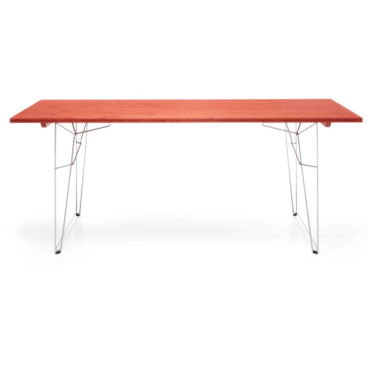 LTL table and lounger top, RAL 2002 Vermilion