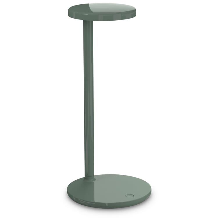 Oblique Table Lamp, Sage, glossy