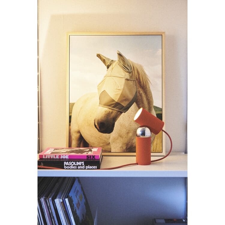 Bilboquet table lamp, Red