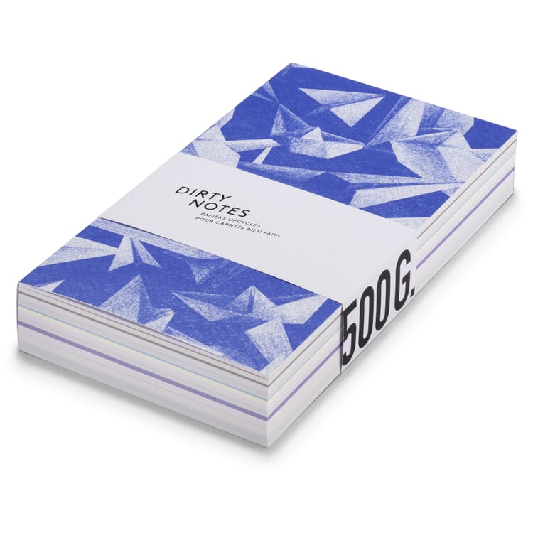 Dirty Notes Notepad, Blue/White