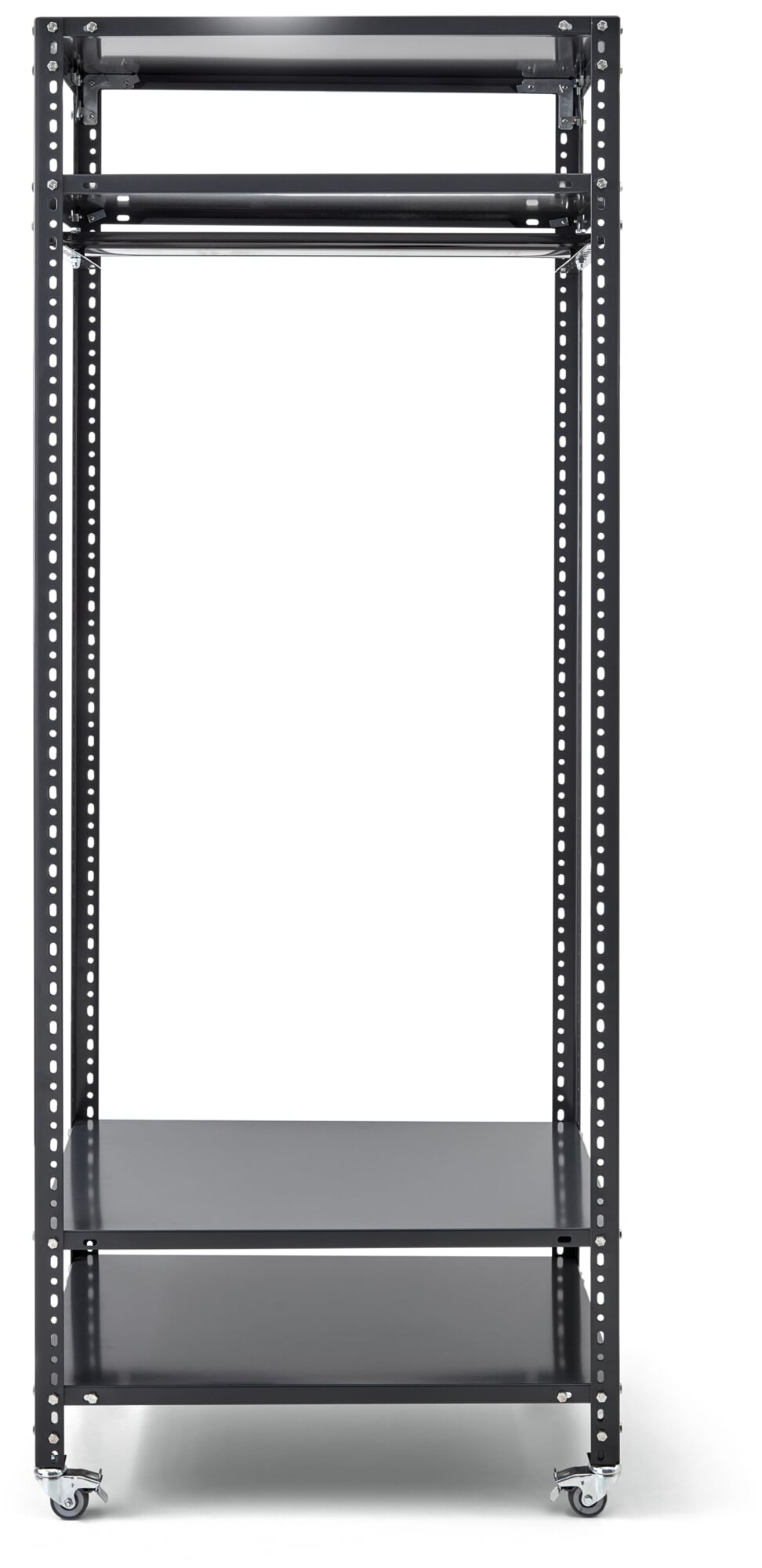 Regalschrank Industrie, RAL 7016 Anthrazitgrau, rollbar