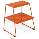 Tritthocker Steiger RAL 2001 Rotorange