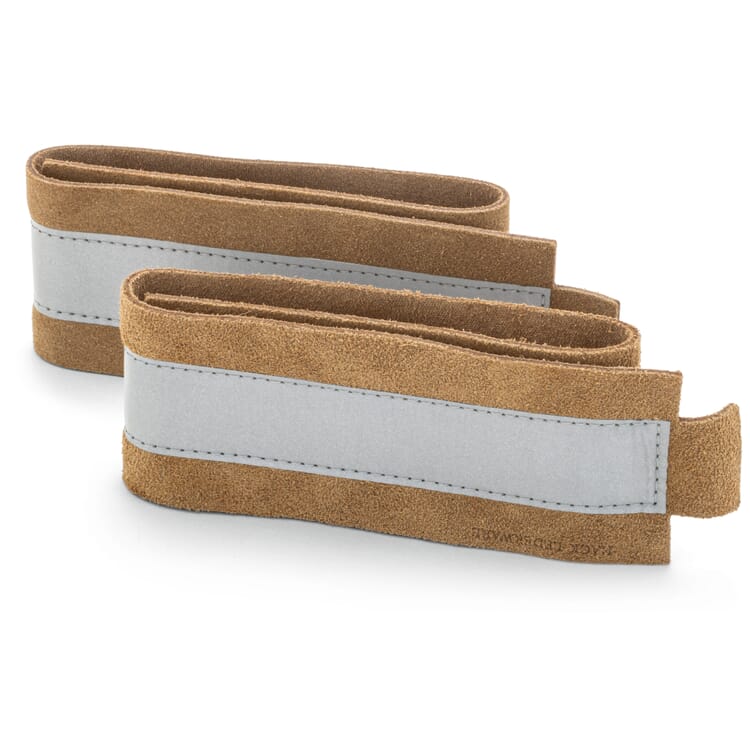 Leather Strap with Reflective Strips