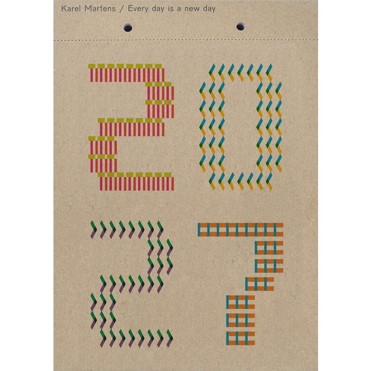 'Every Day Is a New Day' Calendar - Karel Martens