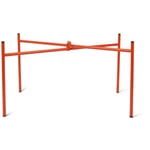Levi Table Frame RAL 2001 Red orange