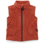 Kinder-Weste Wollwalk Rooibos