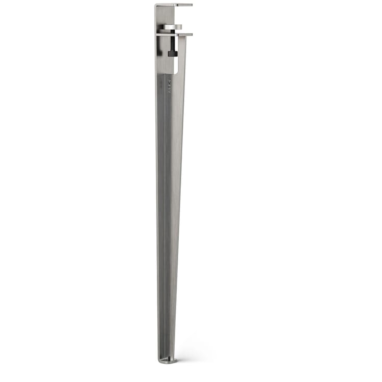 Table Leg TT", Brushed stainless steel"