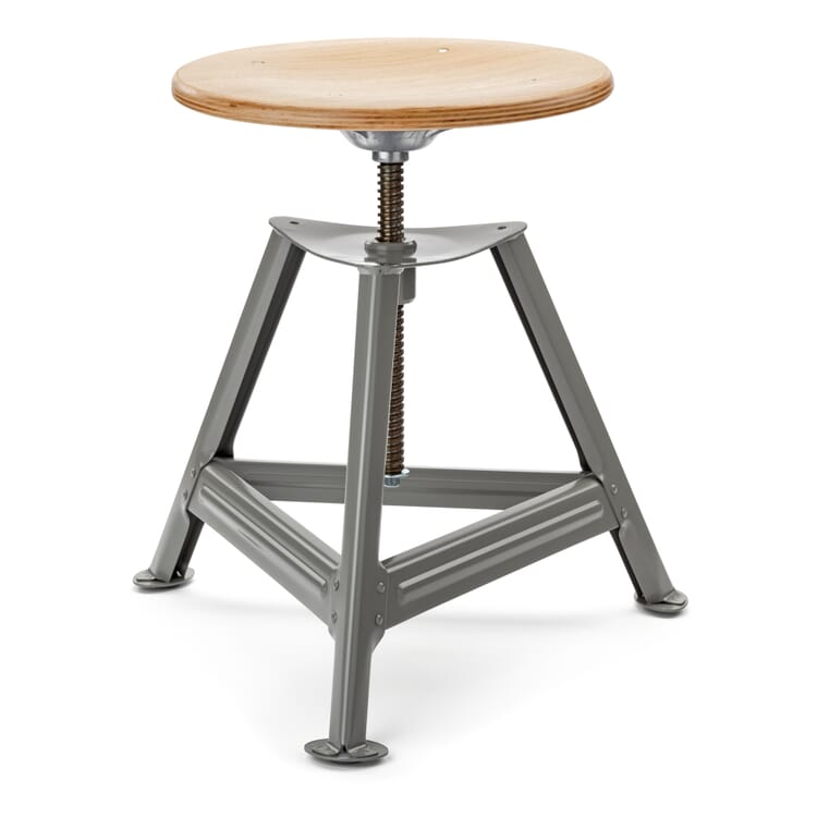 Hocker Chemnitz, höhenverstellbar, RAL 7024 Graphitgrau