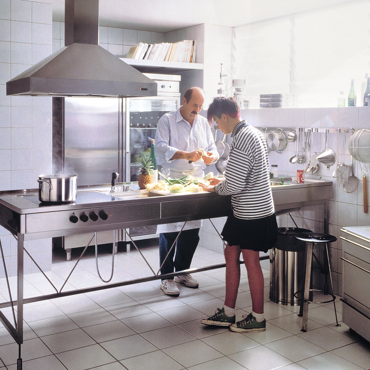 Prägend: Die Werkbank von Bulthaup (1988) war inspiriert von der Arbeitsfläche eines Handwerkers und konzipiert als mobiles und modulares Arbeitsmöbel