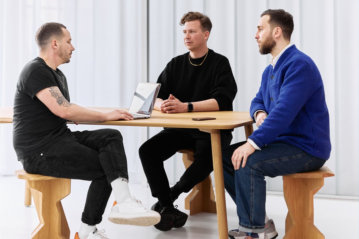 Die drei von OUT an MEYER