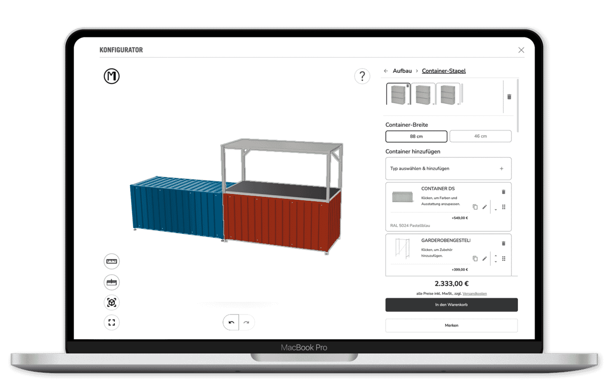 Container DS Konfigurator