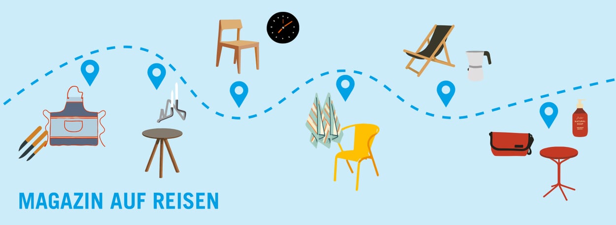 Reisen mit Magazin