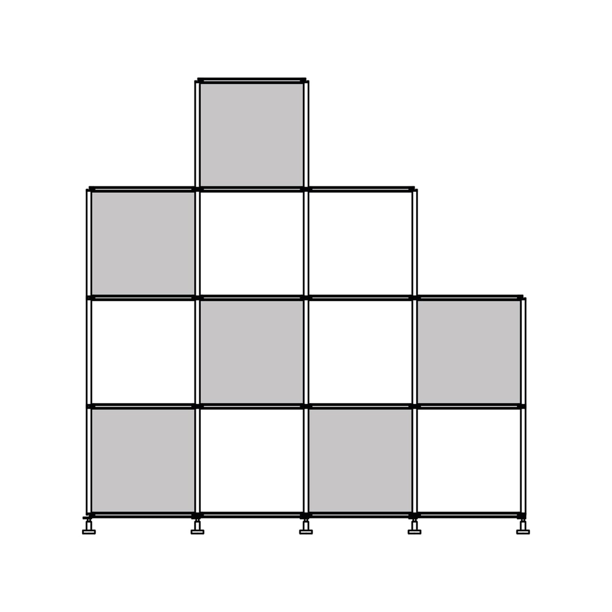 **4x4, ASYMMETRISCH (5 BASISFÜSSE))**