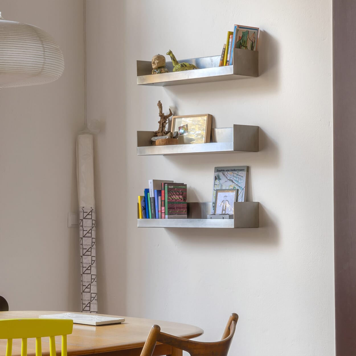 Boks wall shelf, stainless steel