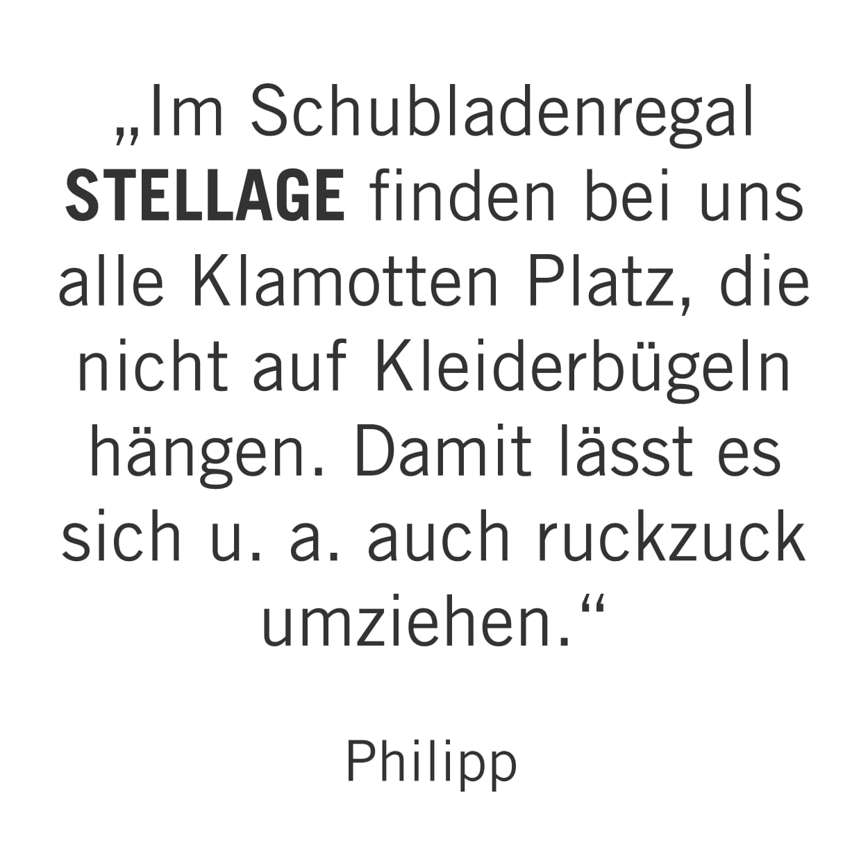 SCHUBLADENREGAL STELLAGE